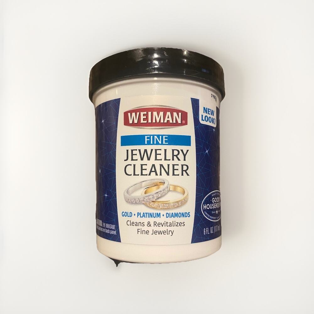Gentle Jewelry Cleaner Liquid with Brush - Revive Shine of Gold, Diamonds & Gems